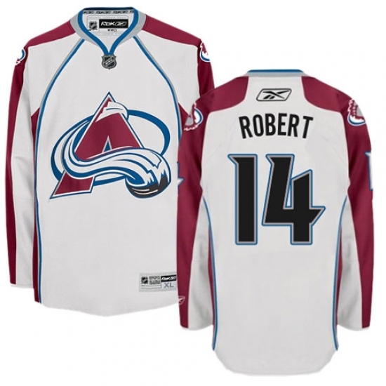 Youth Reebok Colorado Avalanche #14 Rene Robert Authentic White Away NHL Jersey Youth Reebok Colorado Avalanche #14 Rene Robert Authentic White Away NHL Jersey
