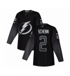 Men's Tampa Bay Lightning #2 Luke Schenn Authentic Black Alternate Hockey Jersey Men's Tampa Bay Lightning #2 Luke Schenn Authentic Black Alternate Hockey Jersey