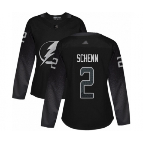 Women's Tampa Bay Lightning #2 Luke Schenn Authentic Black Alternate Hockey Jersey Women's Tampa Bay Lightning #2 Luke Schenn Authentic Black Alternate Hockey Jersey