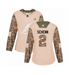 Women's Tampa Bay Lightning #2 Luke Schenn Authentic Camo Veterans Day Practice Hockey Jersey Women's Tampa Bay Lightning #2 Luke Schenn Authentic Camo Veterans Day Practice Hockey Jersey