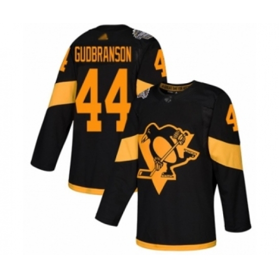 Youth Pittsburgh Penguins #44 Erik Gudbranson Authentic Black 2019 Stadium Series Hockey Jersey Youth Pittsburgh Penguins #44 Erik Gudbranson Authentic Black 2019 Stadium Series Hockey Jersey