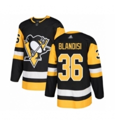 Men's Pittsburgh Penguins #36 Joseph Blandisi Authentic Black Home Hockey Jersey