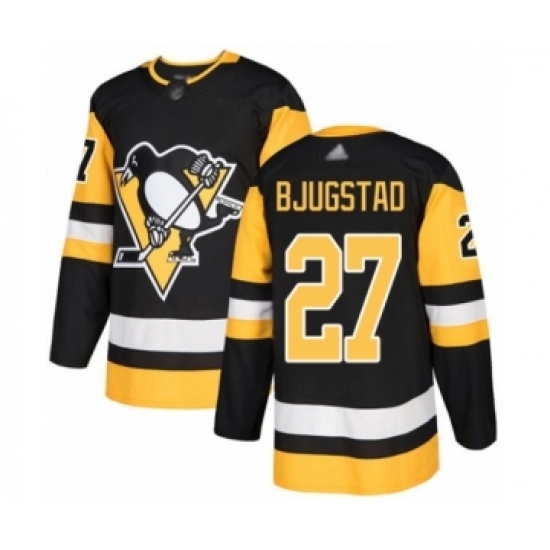 Men's Pittsburgh Penguins #27 Nick Bjugstad Authentic Black Home Hockey Jersey Men's Pittsburgh Penguins #27 Nick Bjugstad Authentic Black Home Hockey Jersey