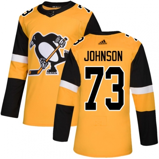 Youth Adidas Pittsburgh Penguins #73 Jack Johnson Authentic Gold Alternate NHL Jersey Youth Adidas Pittsburgh Penguins #73 Jack Johnson Authentic Gold Alternate NHL Jersey