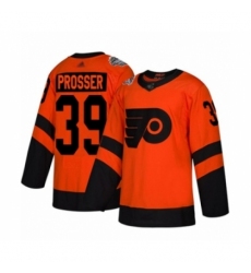 Men's Philadelphia Flyers #39 Nate Prosser Authentic Orange 2019 Stadium Series Hockey Jersey