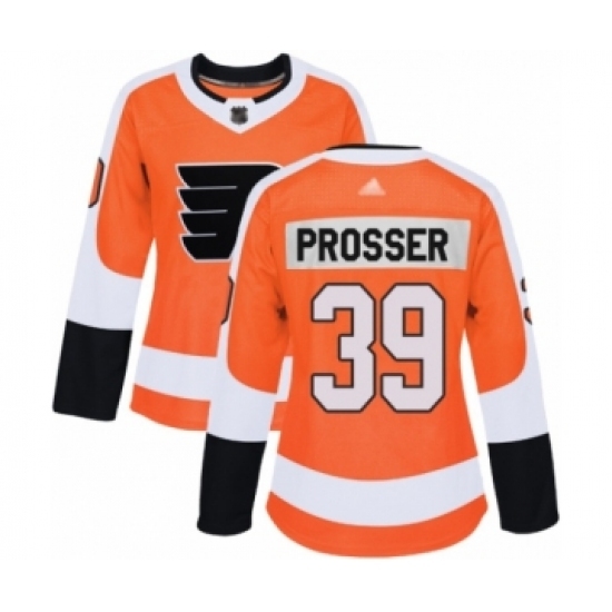 Women's Philadelphia Flyers #39 Nate Prosser Authentic Orange Home Hockey Jersey Women's Philadelphia Flyers #39 Nate Prosser Authentic Orange Home Hockey Jersey