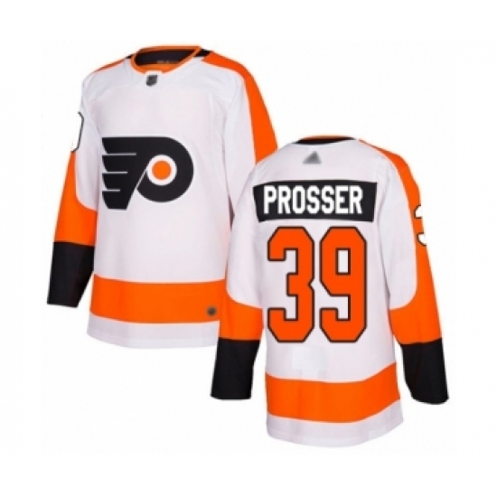 Youth Philadelphia Flyers #39 Nate Prosser Authentic White Away Hockey Jersey Youth Philadelphia Flyers #39 Nate Prosser Authentic White Away Hockey Jersey