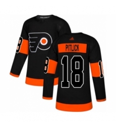 Men's Philadelphia Flyers #18 Tyler Pitlick Authentic Black Alternate Hockey Jersey