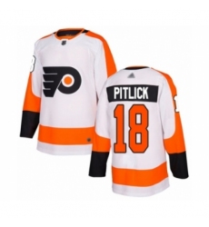 Men's Philadelphia Flyers #18 Tyler Pitlick Authentic White Away Hockey Jersey