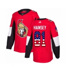 Youth Ottawa Senators #81 Ron Hainsey Authentic Red USA Flag Fashion Hockey Jersey Youth Ottawa Senators #81 Ron Hainsey Authentic Red USA Flag Fashion Hockey Jersey
