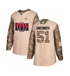Youth Ottawa Senators #51 Artem Anisimov Authentic Camo Veterans Day Practice Hockey Jersey Youth Ottawa Senators #51 Artem Anisimov Authentic Camo Veterans Day Practice Hockey Jersey