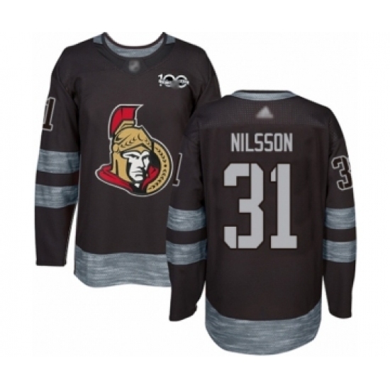 Men's Ottawa Senators #31 Anders Nilsson Authentic Black 1917-2017 100th Anniversary Hockey Jersey Men's Ottawa Senators #31 Anders Nilsson Authentic Black 1917-2017 100th Anniversary Hockey Jersey