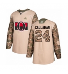 Men's Ottawa Senators #24 Ryan Callahan Authentic Camo Veterans Day Practice Hockey Jersey