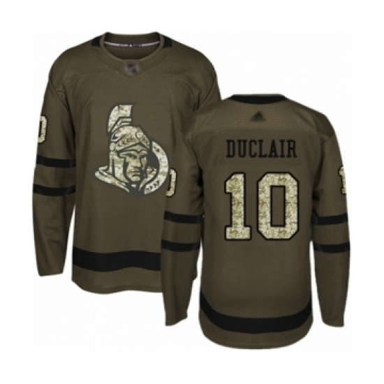 Men's Ottawa Senators #10 Anthony Duclair Authentic Green Salute to Service Hockey Jersey Men's Ottawa Senators #10 Anthony Duclair Authentic Green Salute to Service Hockey Jersey