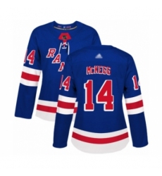 Women's New York Rangers #14 Greg McKegg Authentic Royal Blue Home Hockey Jersey