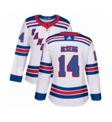 Women's New York Rangers #14 Greg McKegg Authentic White Away Hockey Jersey