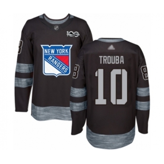 Men's New York Rangers #8 Jacob Trouba Authentic Black 1917-2017 100th Anniversary Hockey Jersey Men's New York Rangers #8 Jacob Trouba Authentic Black 1917-2017 100th Anniversary Hockey Jersey