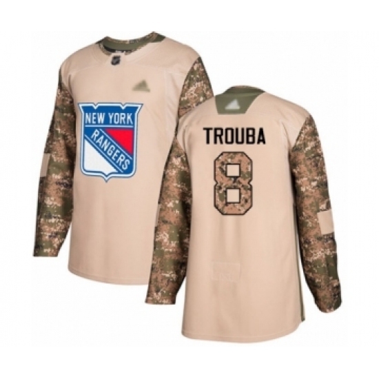 Men's New York Rangers #8 Jacob Trouba Authentic Camo Veterans Day Practice Hockey Jersey Men's New York Rangers #8 Jacob Trouba Authentic Camo Veterans Day Practice Hockey Jersey