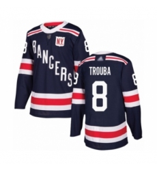 Men's New York Rangers #8 Jacob Trouba Authentic Navy Blue 2018 Winter Classic Hockey Jersey Men's New York Rangers #8 Jacob Trouba Authentic Navy Blue 2018 Winter Classic Hockey Jersey