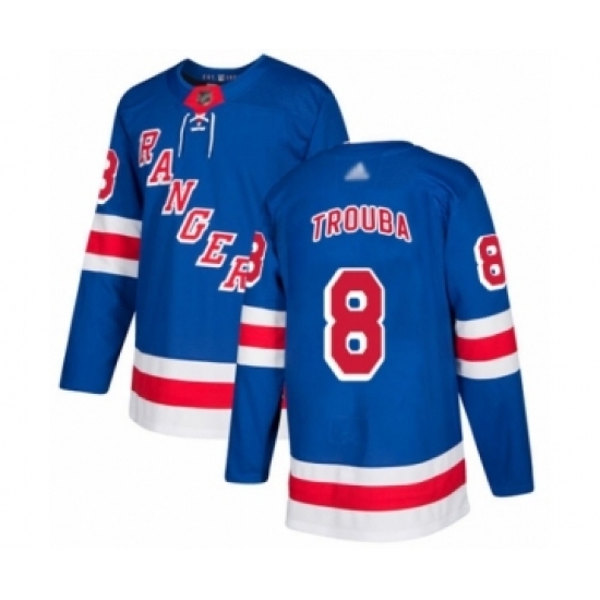 Men's New York Rangers #8 Jacob Trouba Authentic Royal Blue Home Hockey Jersey Men's New York Rangers #8 Jacob Trouba Authentic Royal Blue Home Hockey Jersey
