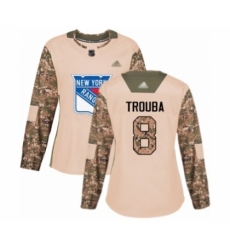 Women's New York Rangers #8 Jacob Trouba Authentic Camo Veterans Day Practice Hockey Jersey Women's New York Rangers #8 Jacob Trouba Authentic Camo Veterans Day Practice Hockey Jersey