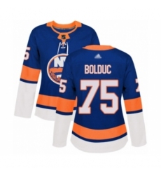 Women's New York Islanders #75 Samuel Bolduc Authentic Royal Blue Home Hockey Jersey