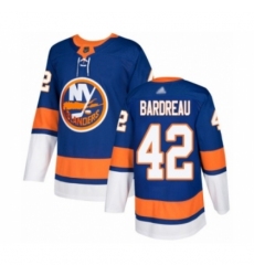 Men's New York Islanders #42 Cole Bardreau Authentic Royal Blue Home Hockey Jersey