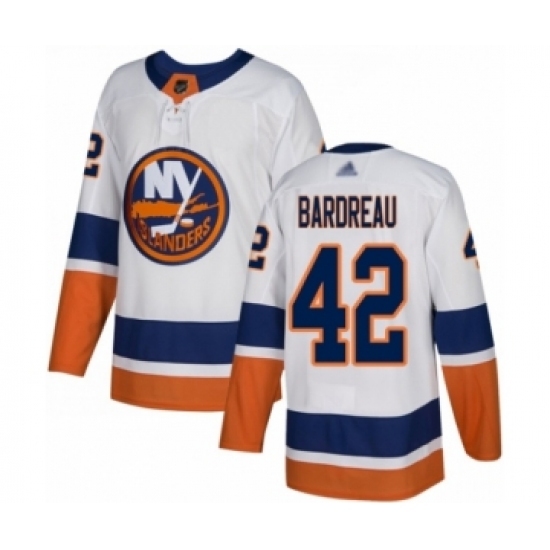 Youth New York Islanders #42 Cole Bardreau Authentic White Away Hockey Jersey Youth New York Islanders #42 Cole Bardreau Authentic White Away Hockey Jersey