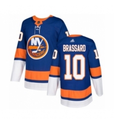 Men's New York Islanders #10 Derick Brassard Authentic Royal Blue Home Hockey Jersey