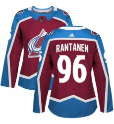 Women's Adidas Colorado Avalanche #96 Mikko Rantanen Premier Burgundy Red Home NHL Jersey