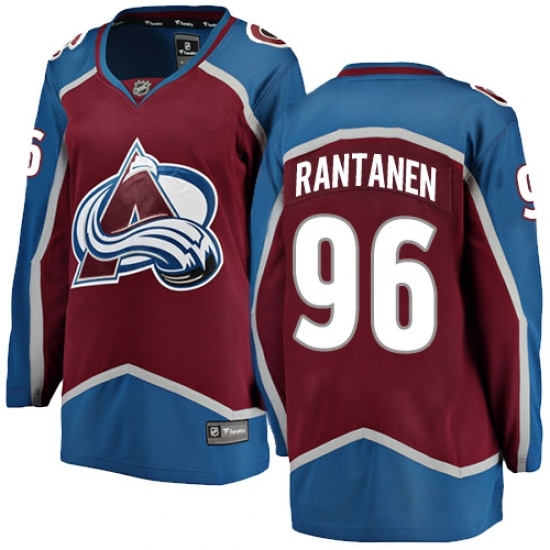 Women's Colorado Avalanche #96 Mikko Rantanen Fanatics Branded Maroon Home Breakaway NHL Jersey Women's Colorado Avalanche #96 Mikko Rantanen Fanatics Branded Maroon Home Breakaway NHL Jersey