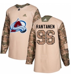 Youth Adidas Colorado Avalanche #96 Mikko Rantanen Authentic Camo Veterans Day Practice NHL Jersey
