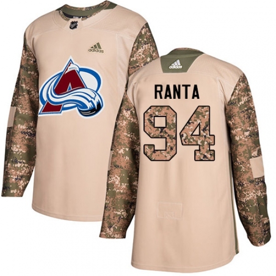 Youth Adidas Colorado Avalanche #94 Sampo Ranta Authentic Camo Veterans Day Practice NHL Jersey Youth Adidas Colorado Avalanche #94 Sampo Ranta Authentic Camo Veterans Day Practice NHL Jersey