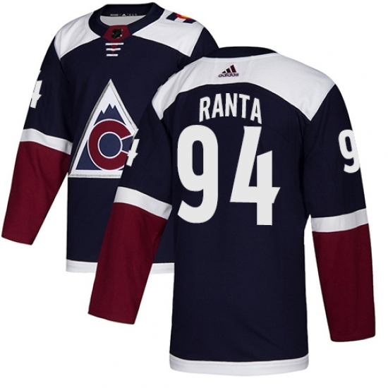 Youth Adidas Colorado Avalanche #94 Sampo Ranta Authentic Navy Blue Alternate NHL Jersey Youth Adidas Colorado Avalanche #94 Sampo Ranta Authentic Navy Blue Alternate NHL Jersey
