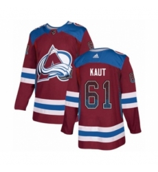 Men's Adidas Colorado Avalanche #61 Martin Kaut Authentic Burgundy Drift Fashion NHL Jersey