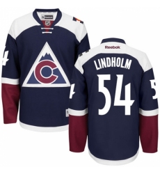 Youth Reebok Colorado Avalanche #54 Anton Lindholm Authentic Blue Third NHL Jersey