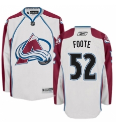 Women's Reebok Colorado Avalanche #52 Adam Foote Authentic White Away NHL Jersey