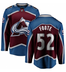 Youth Colorado Avalanche #52 Adam Foote Fanatics Branded Maroon Home Breakaway NHL Jersey