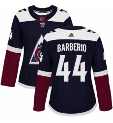 Women's Adidas Colorado Avalanche #44 Mark Barberio Authentic Navy Blue Alternate NHL Jersey Women's Adidas Colorado Avalanche #44 Mark Barberio Authentic Navy Blue Alternate NHL Jersey