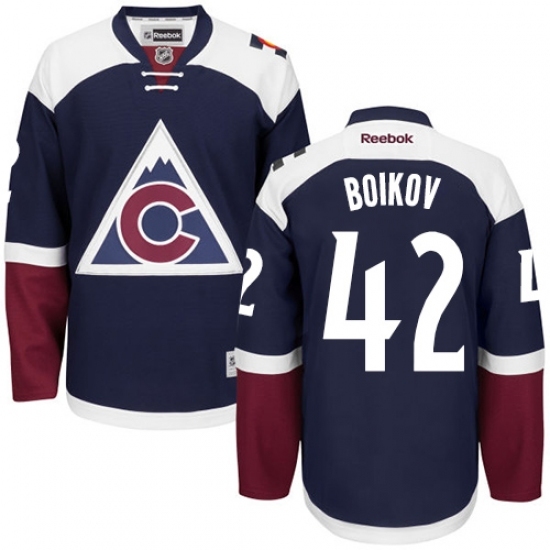 Women's Reebok Colorado Avalanche #42 Sergei Boikov Authentic Blue Third NHL Jersey Women's Reebok Colorado Avalanche #42 Sergei Boikov Authentic Blue Third NHL Jersey