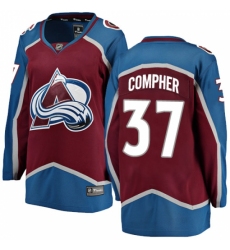 Women's Colorado Avalanche #37 J.T. Compher Fanatics Branded Maroon Home Breakaway NHL Jersey Women's Colorado Avalanche #37 J.T. Compher Fanatics Branded Maroon Home Breakaway NHL Jersey