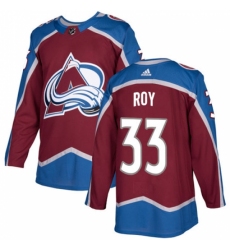 Men's Adidas Colorado Avalanche #33 Patrick Roy Authentic Burgundy Red Home NHL Jersey