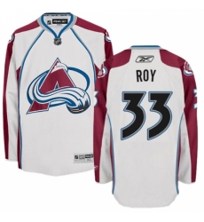 Men's Reebok Colorado Avalanche #33 Patrick Roy Authentic White Away NHL Jersey