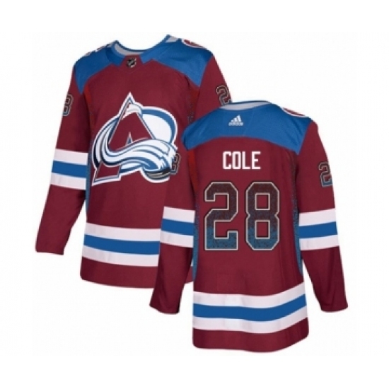 Men's Adidas Colorado Avalanche #28 Ian Cole Authentic Burgundy Drift Fashion NHL Jersey Men's Adidas Colorado Avalanche #28 Ian Cole Authentic Burgundy Drift Fashion NHL Jersey