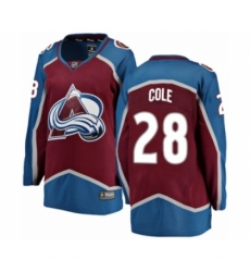 Women's Colorado Avalanche #28 Ian Cole Authentic Maroon Home Fanatics Branded Breakaway NHL Jersey