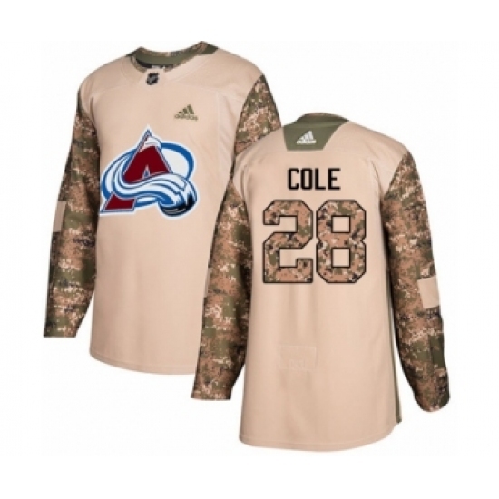 Youth Adidas Colorado Avalanche #28 Ian Cole Authentic Camo Veterans Day Practice NHL Jersey Youth Adidas Colorado Avalanche #28 Ian Cole Authentic Camo Veterans Day Practice NHL Jersey