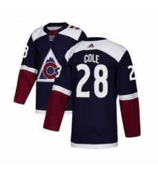 Youth Adidas Colorado Avalanche #28 Ian Cole Premier Navy Blue Alternate NHL Jersey