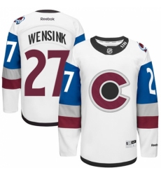 Men's Reebok Colorado Avalanche #27 John Wensink Authentic White 2016 Stadium Series NHL Jersey