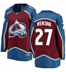 Women's Colorado Avalanche #27 John Wensink Fanatics Branded Maroon Home Breakaway NHL Jersey