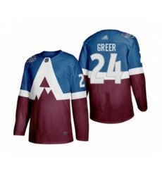 Men's Colorado Avalanche #24 A.J. Greer Authentic Burgundy Blue 2020 Stadium Series Hockey Jersey Men's Colorado Avalanche #24 A.J. Greer Authentic Burgundy Blue 2020 Stadium Series Hockey Jersey